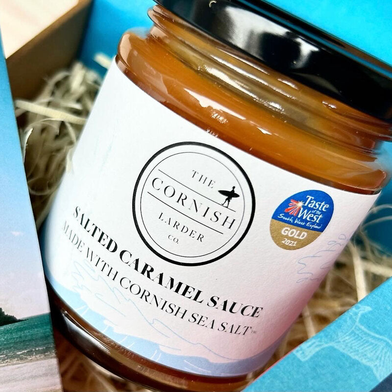 Cornish Hamper with caramel sauce 