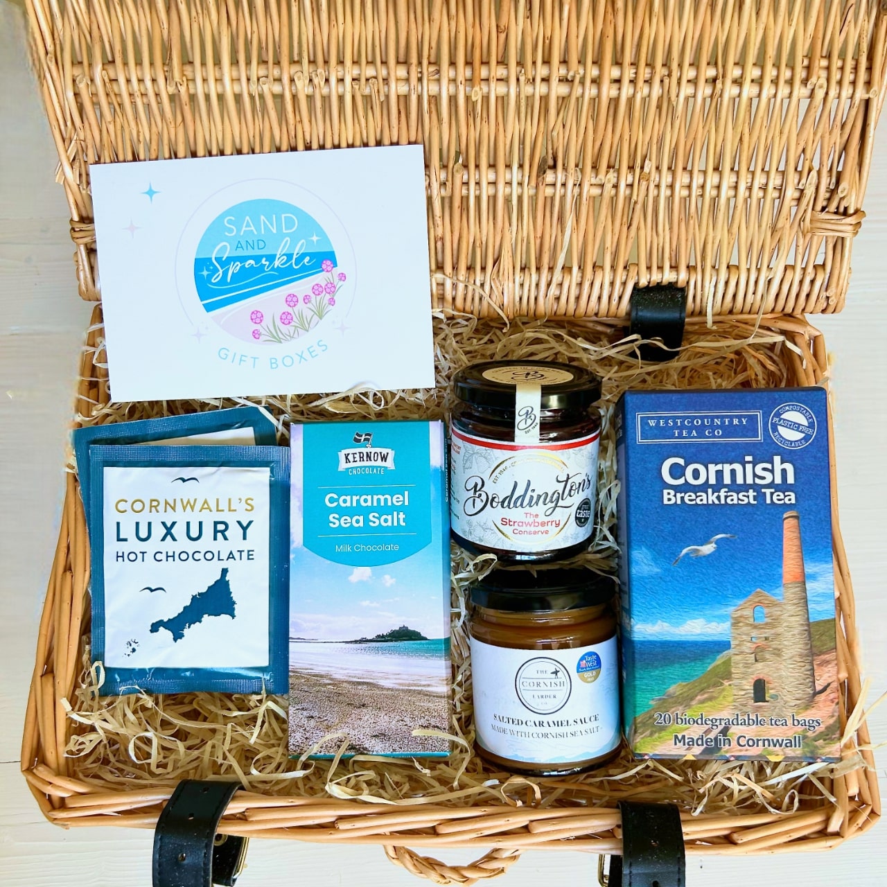 Cornish Hamper Packed with Gourmet Local Food and Products