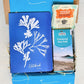 Mindfulness Gift Set with coastal designed Notebook, artisan chocolate and herbal tea - from Cornwall