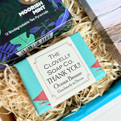 Thank You Gift Set with Exmoor Tea, Thank You Soap and Cornish Chocolate